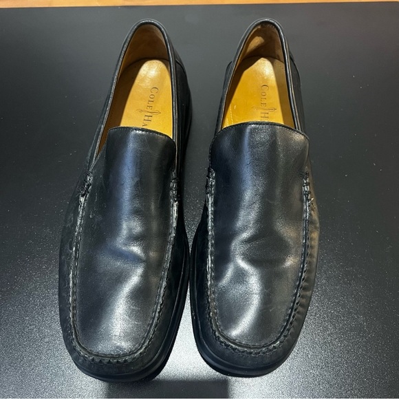 Cole Haan Classic Black Leather Slip-Ons Driving Loafers  Mens 11 main image 10